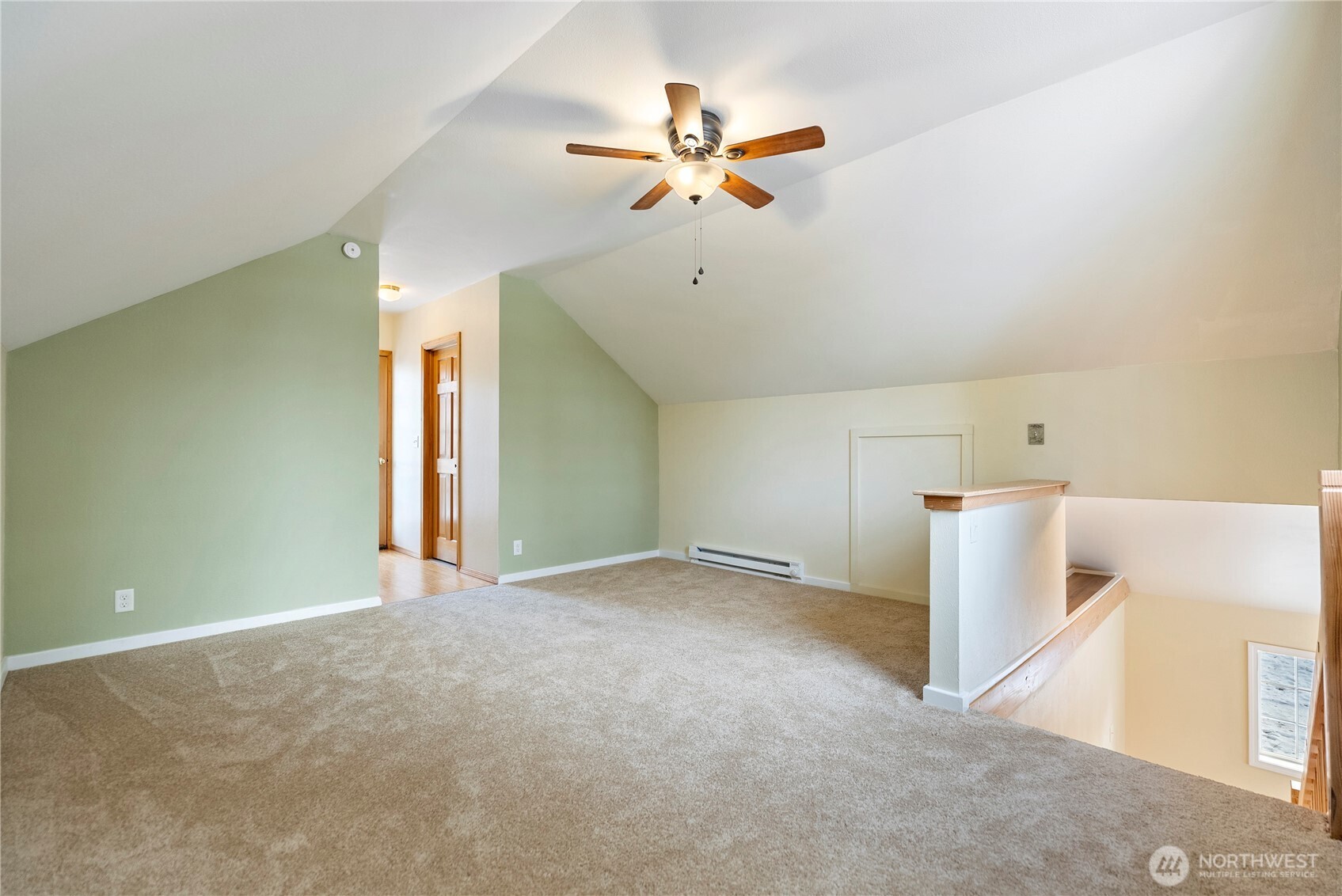 146 East Chewuch Road Winthrop, WA 98862 - Photo 29 of 39 an empty room with a ceiling fan and a window
