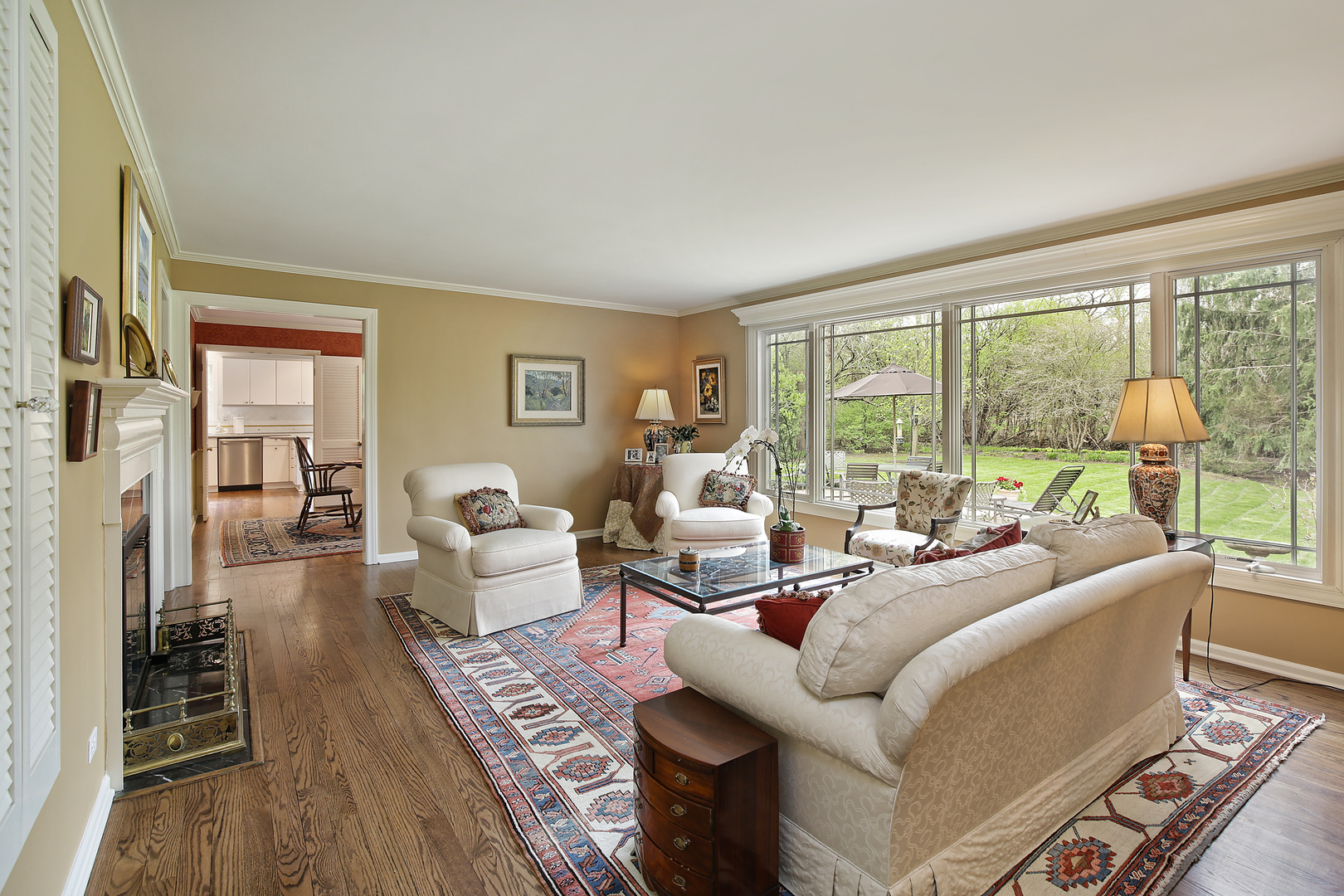 1115 West Deerpath Road Lake Forest, IL 60045 - Photo 2 of 18 a living room with furniture and a large window