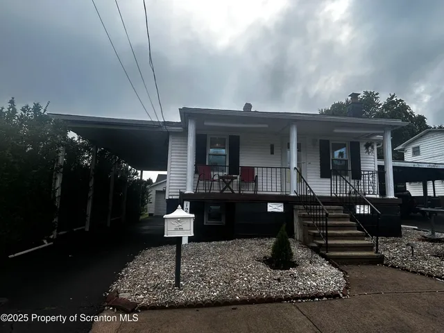 a front view of a house