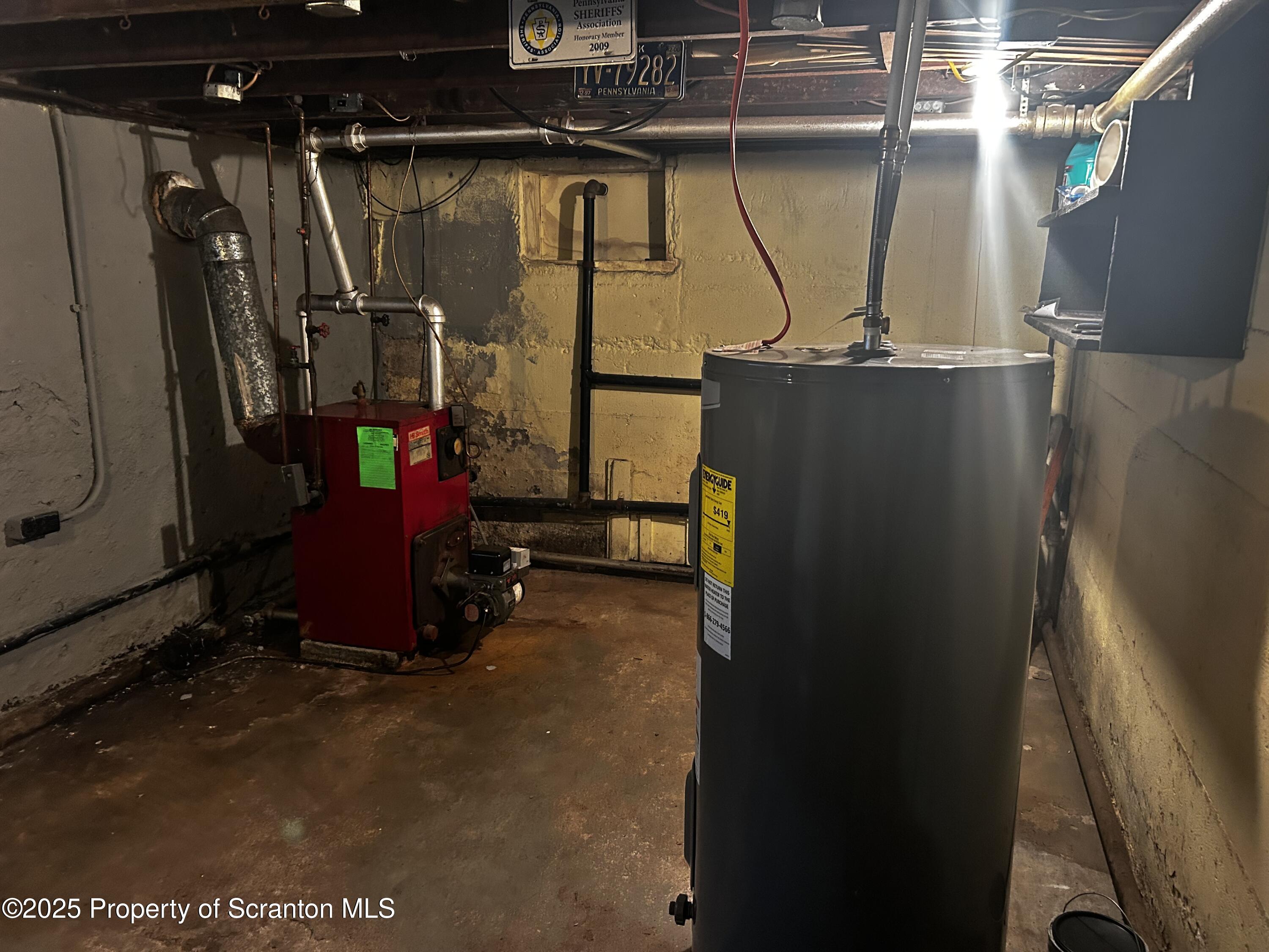 1214 Mine Street Old Forge, PA 18518 - Photo 21 of 21 a view of water heater room