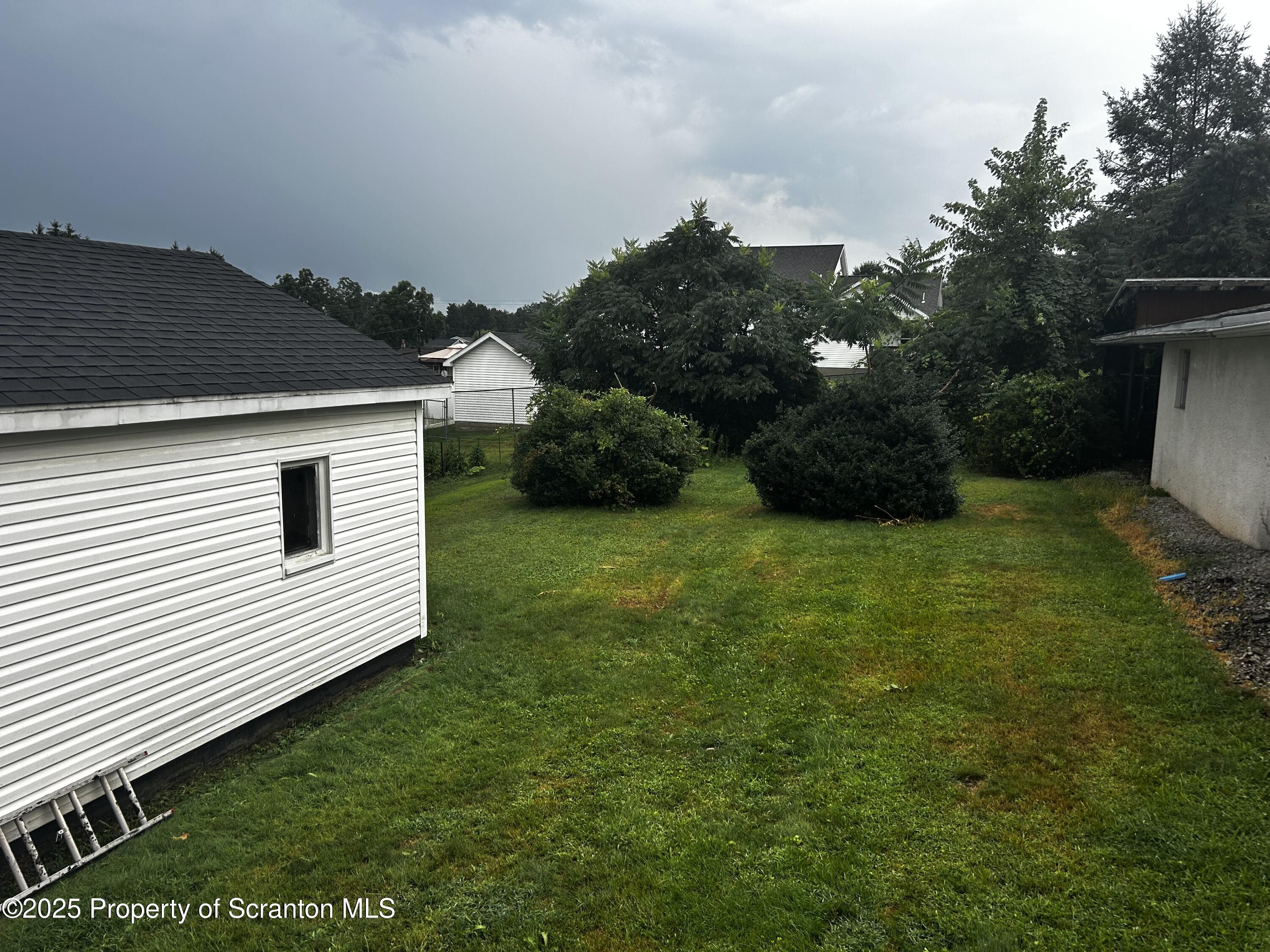1214 Mine Street Old Forge, PA 18518 - Photo 6 of 21 a view of a backyard with plants and a garden