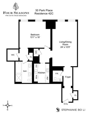 $2,599,000 | 30 Park Place, Unit 42C | TriBeCa