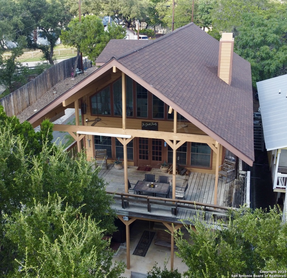 a house view with a garden space