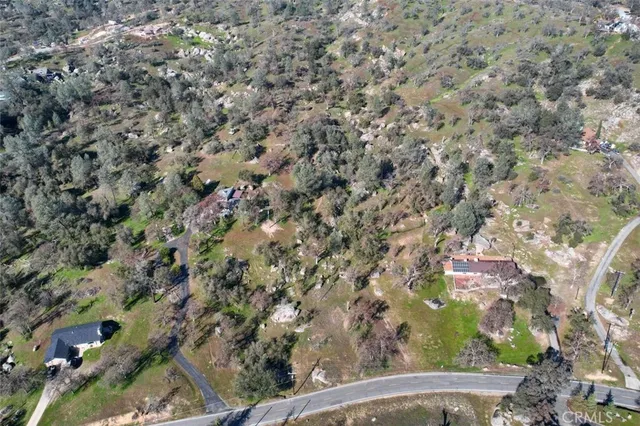 a view of a city with lush green forest