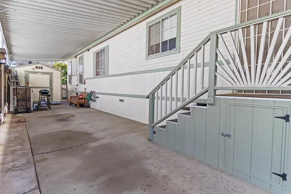 a view of front door