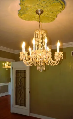 a front view of house with yard and outdoor seating