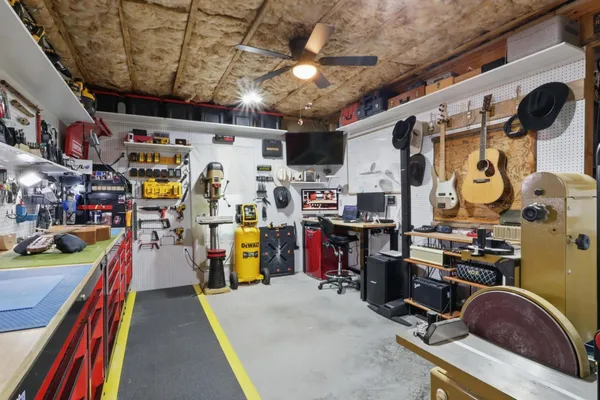 a view of a storage with in a room