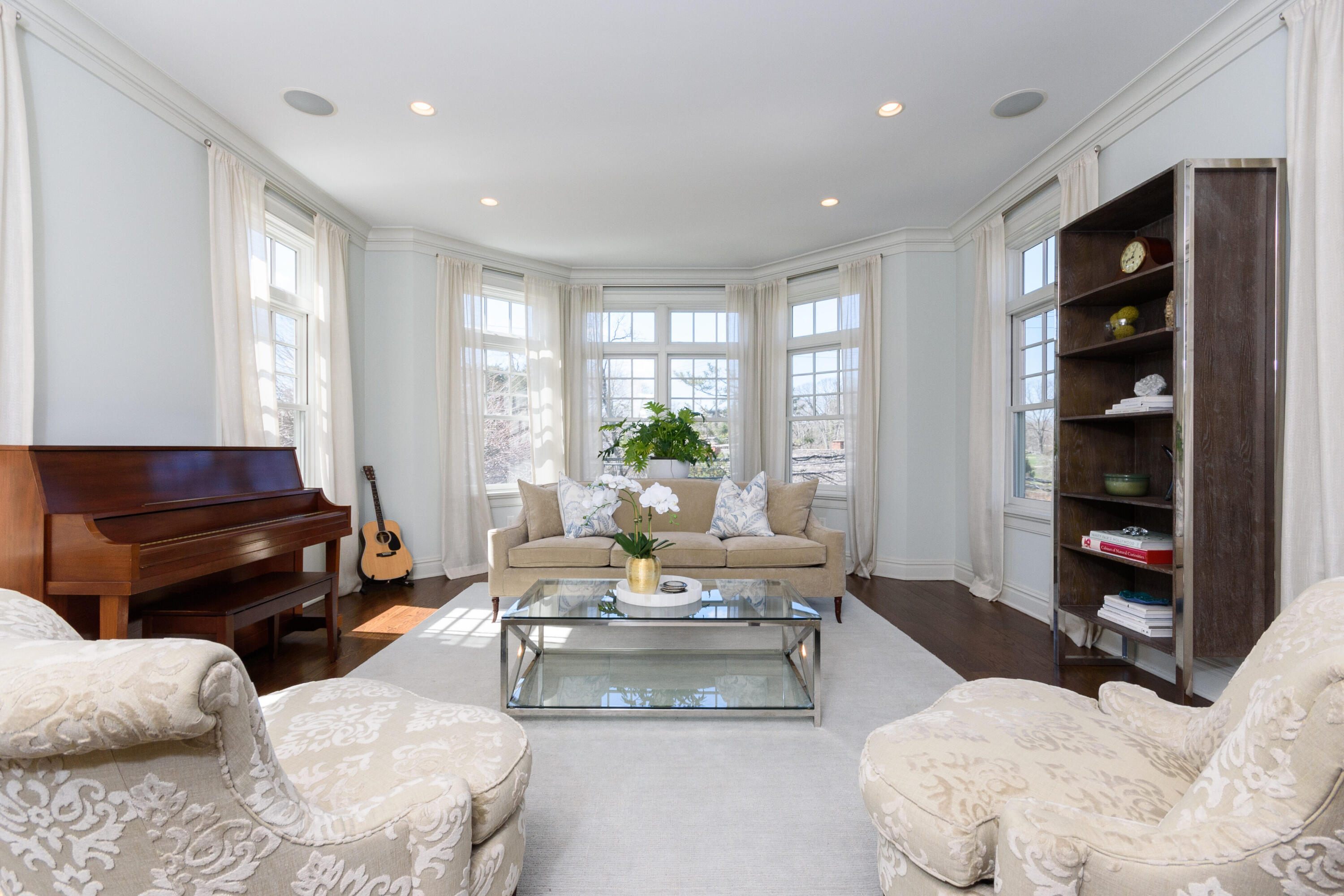 80 Goodwives River Road Darien, CT 06820 - Photo 11 of 57 a living room with furniture and a flat screen tv