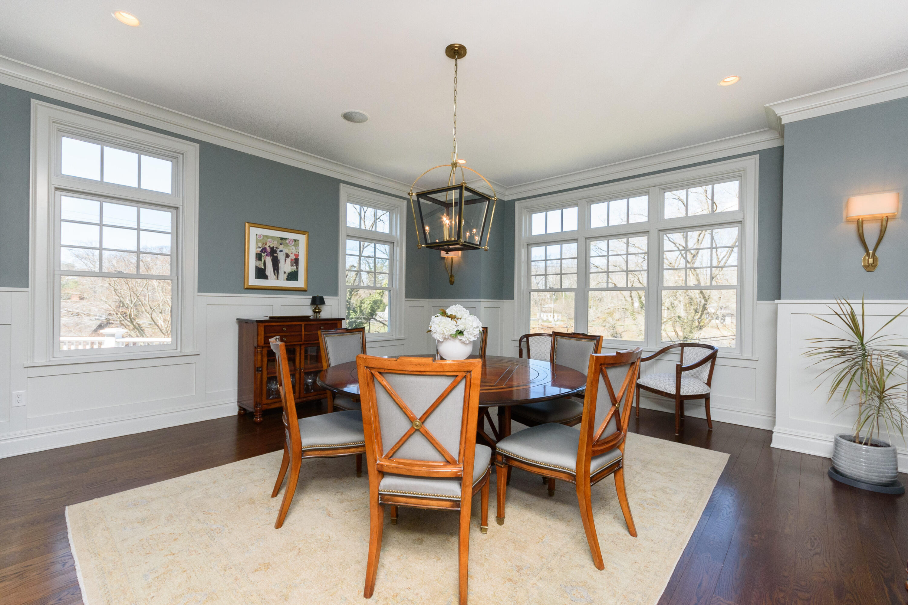 80 Goodwives River Road Darien, CT 06820 - Photo 12 of 57 a dining room with furniture window wooden floor