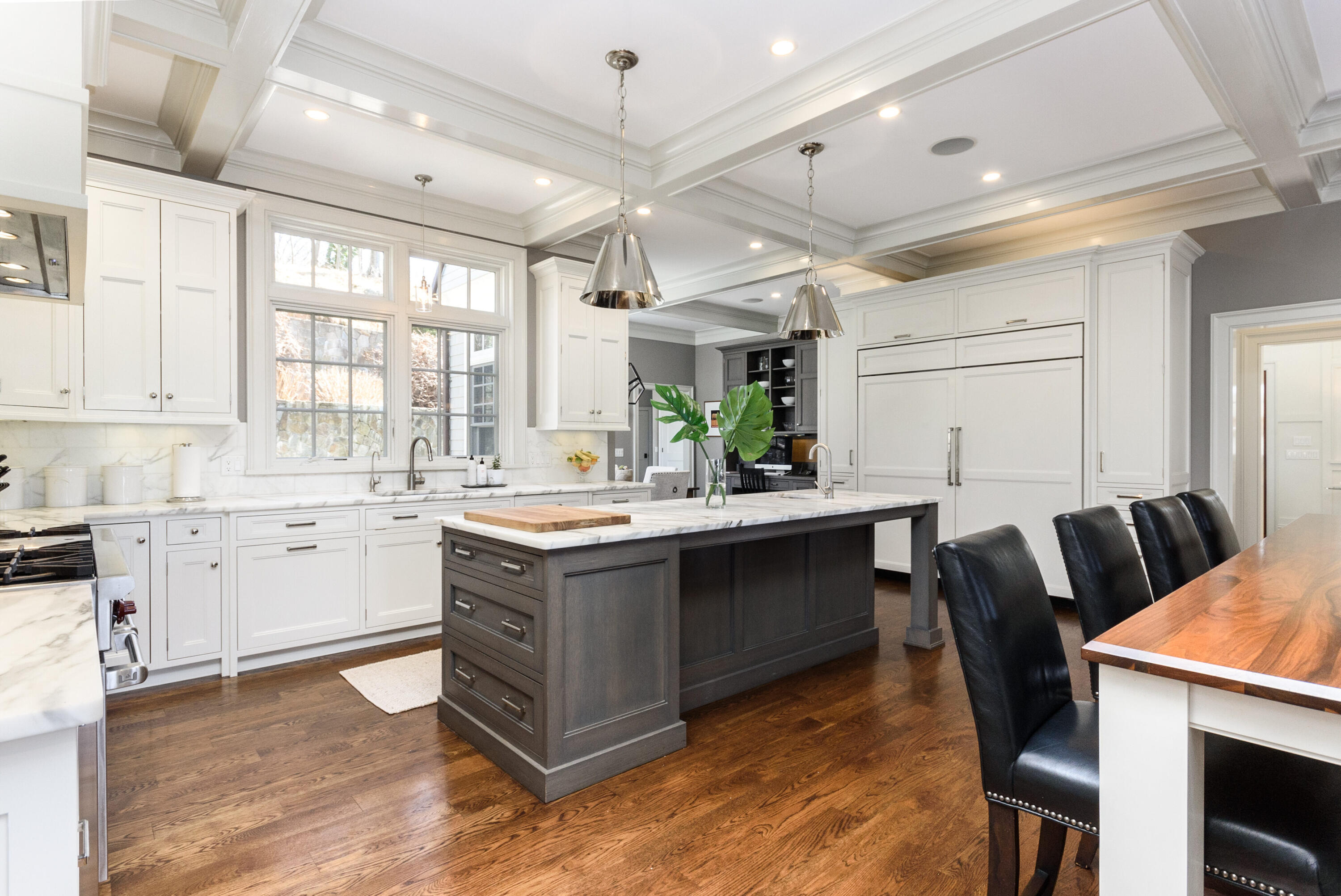 80 Goodwives River Road Darien, CT 06820 - Photo 15 of 57 a kitchen with stainless steel appliances granite countertop a stove and a refrigerator