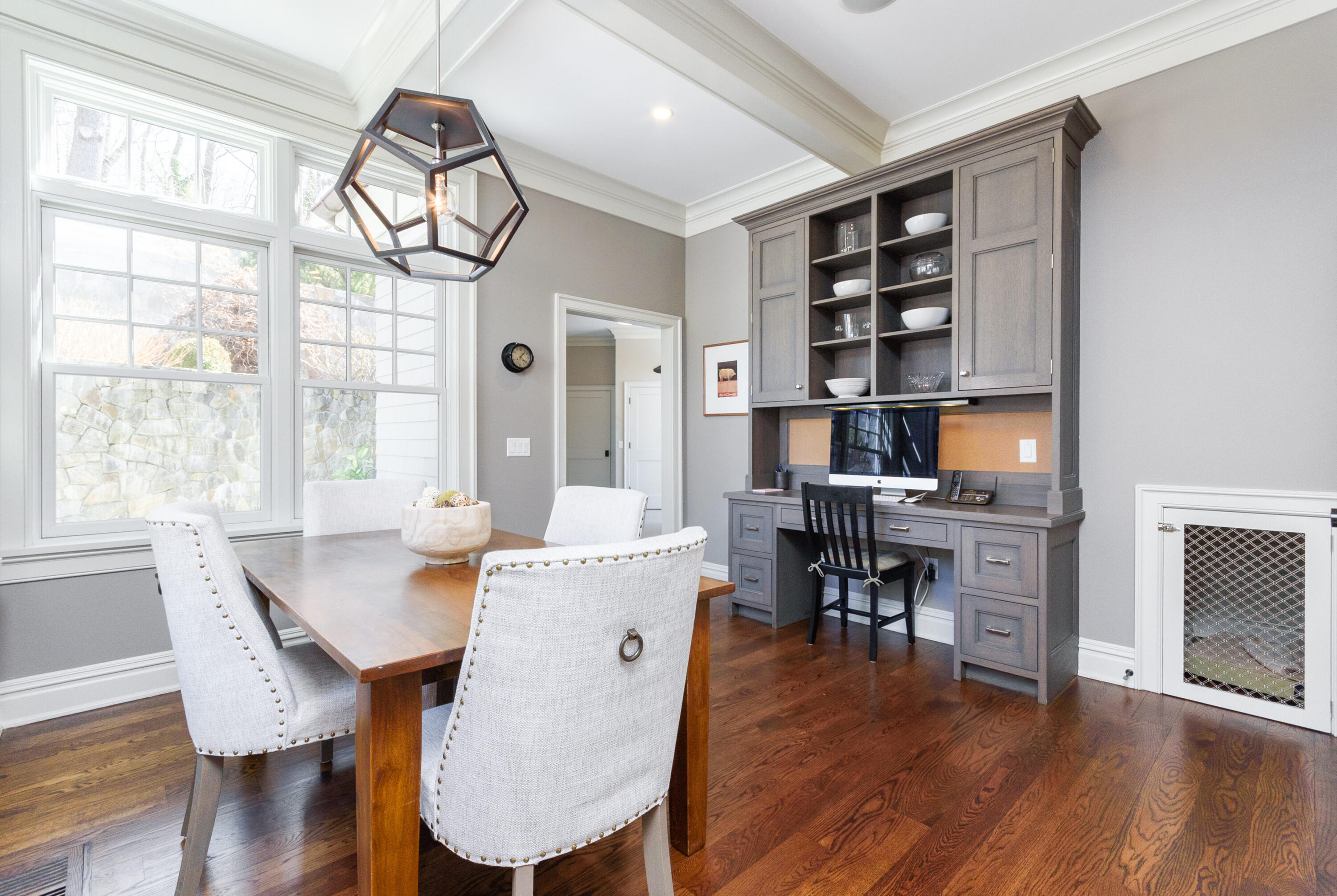 80 Goodwives River Road Darien, CT 06820 - Photo 17 of 57 a view of a dining room with furniture window and wooden floor