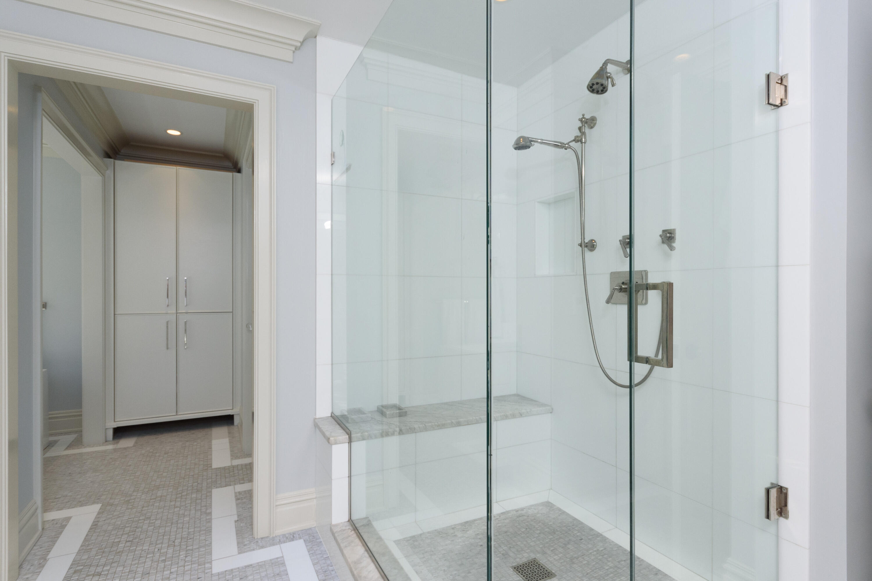 80 Goodwives River Road Darien, CT 06820 - Photo 29 of 57 a bathroom that has a shower in it