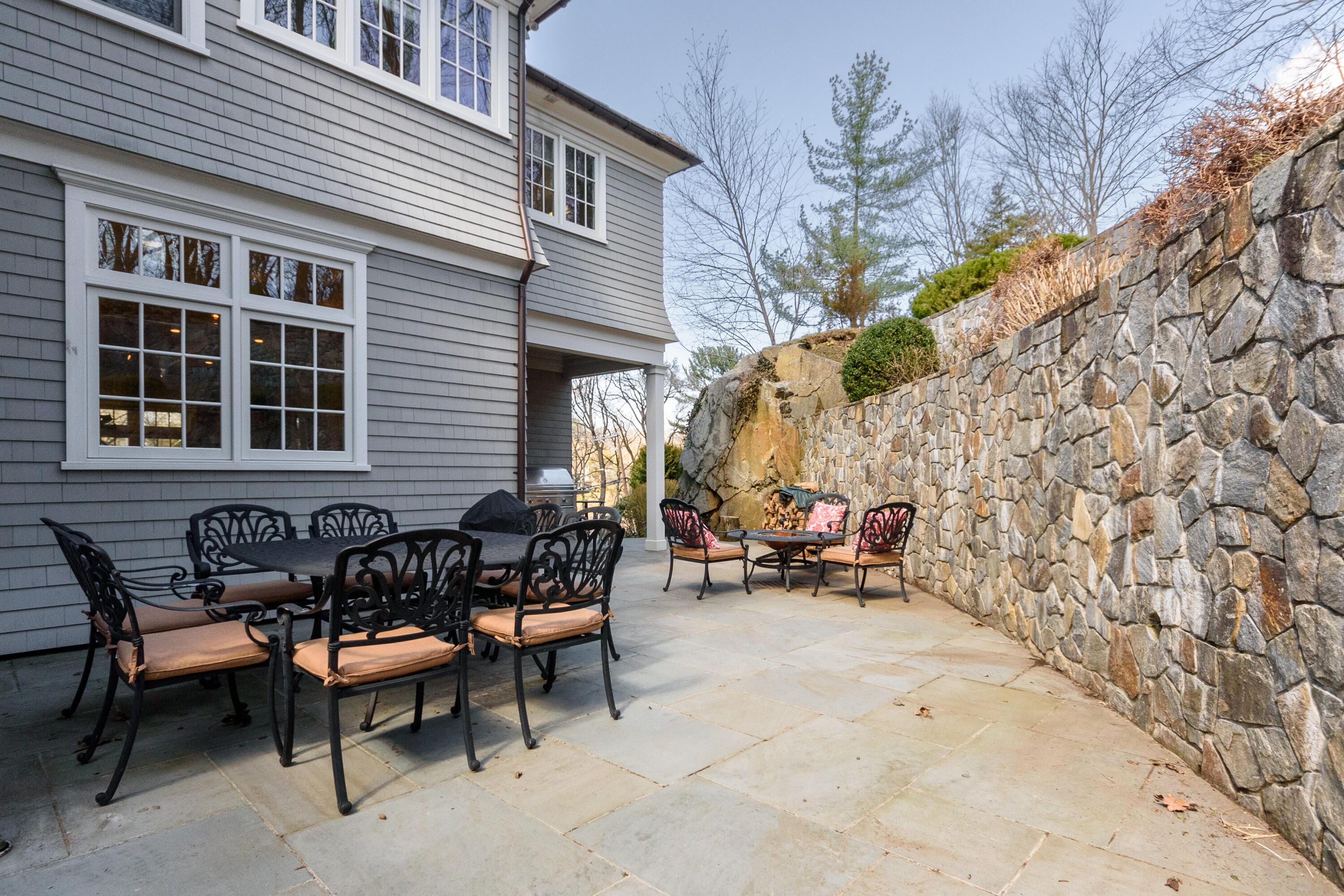80 Goodwives River Road Darien, CT 06820 - Photo 53 of 57 a view of a outdoor space with a lounge chair
