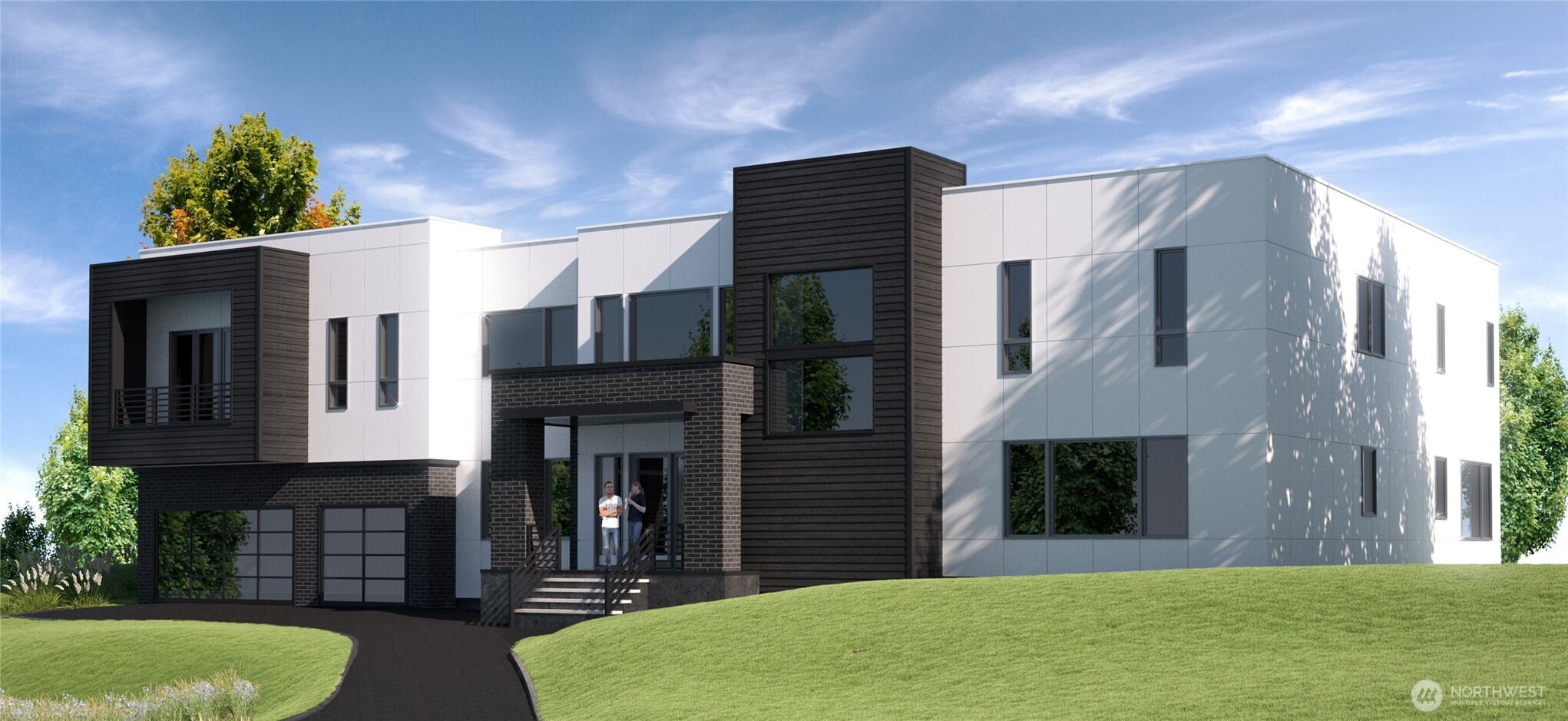 9813 Northeast 21st Street Bellevue, WA 98004 - Photo 2 of 3 a front view of a house with a garden