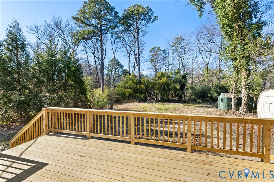 2002 Milbank Road Henrico, VA 23229 - Photo 21 of 23 a view of deck with two chairs and wooden fence