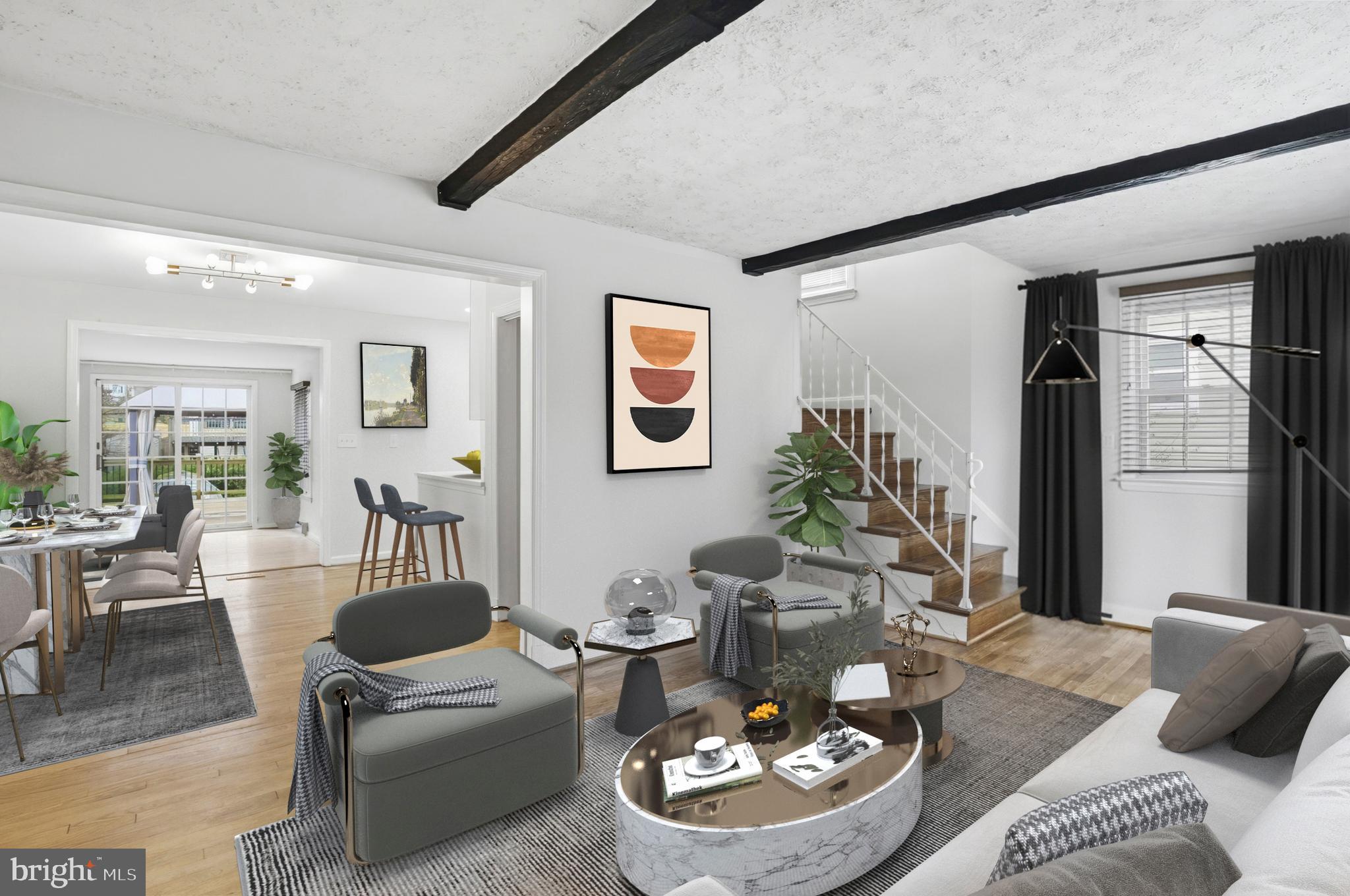 3339 Acton Road Parkville, MD 21234 - Photo 12 of 37 a living room with furniture and wooden floor