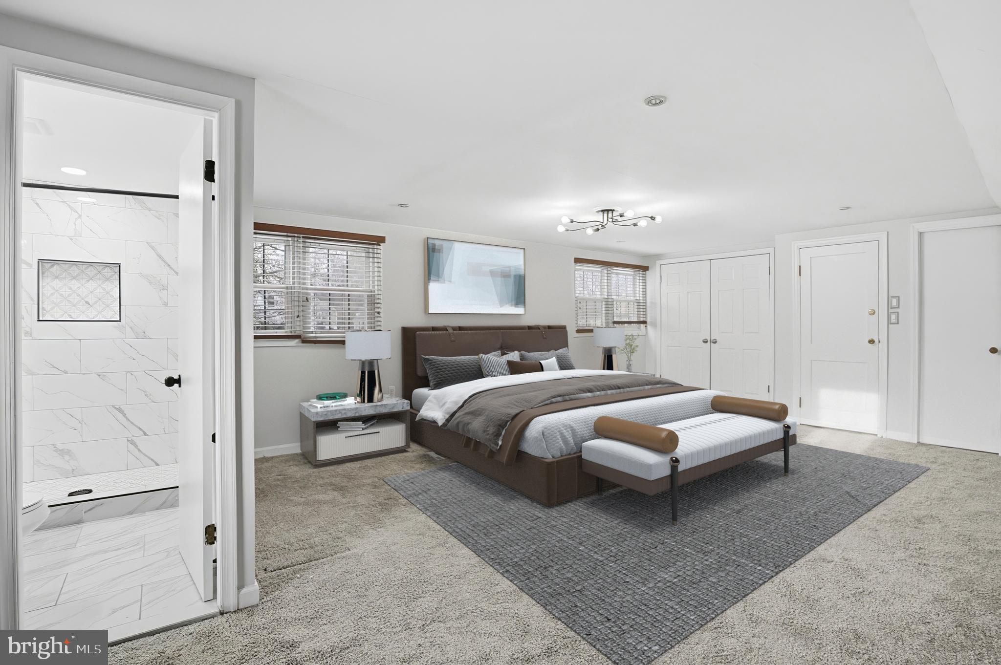 3339 Acton Road Parkville, MD 21234 - Photo 19 of 37 a spacious bedroom with a bed and window