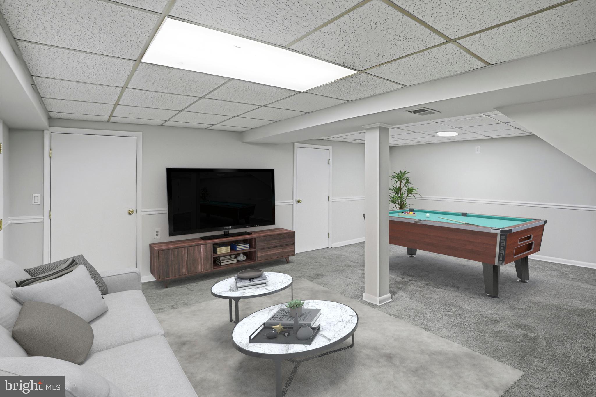 3339 Acton Road Parkville, MD 21234 - Photo 26 of 37 a living room with furniture and a flat screen tv