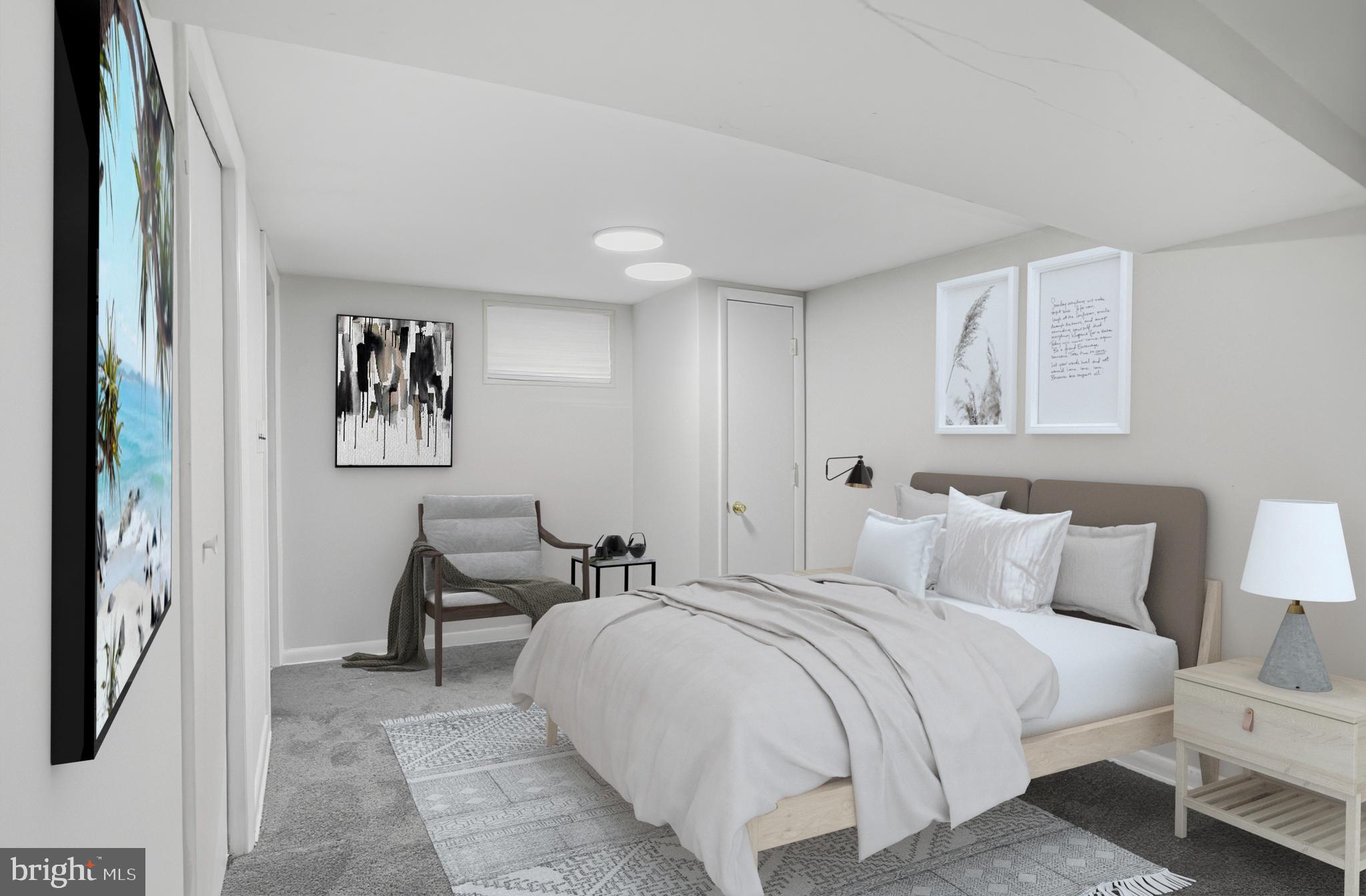 3339 Acton Road Parkville, MD 21234 - Photo 28 of 37 a bedroom with a bed and painting on the wall