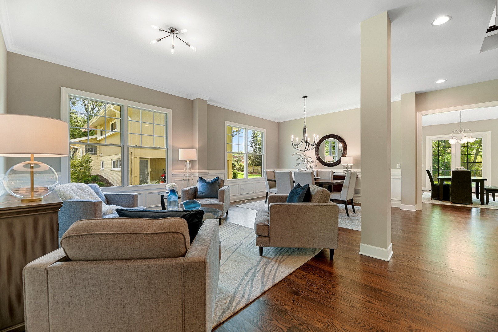 440 West Gartner Road Naperville, IL 60540 - Photo 3 of 22 a living room with furniture and wooden floor