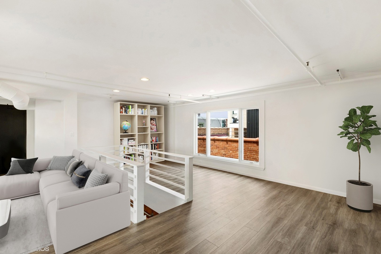 331 South Peoria Street, Unit PH6 Chicago, IL 60607 - Photo 28 of 46 a living room with furniture and potted plants