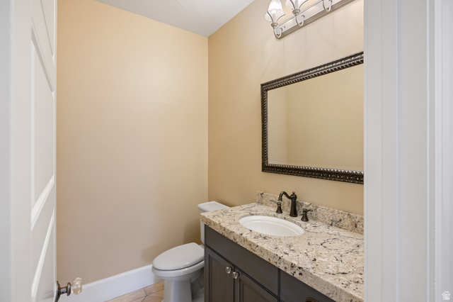 1263 Chapman Court Alpine, UT 84004 - Photo 58 of 83 Bathroom featuring vanity and light tile patterned floors