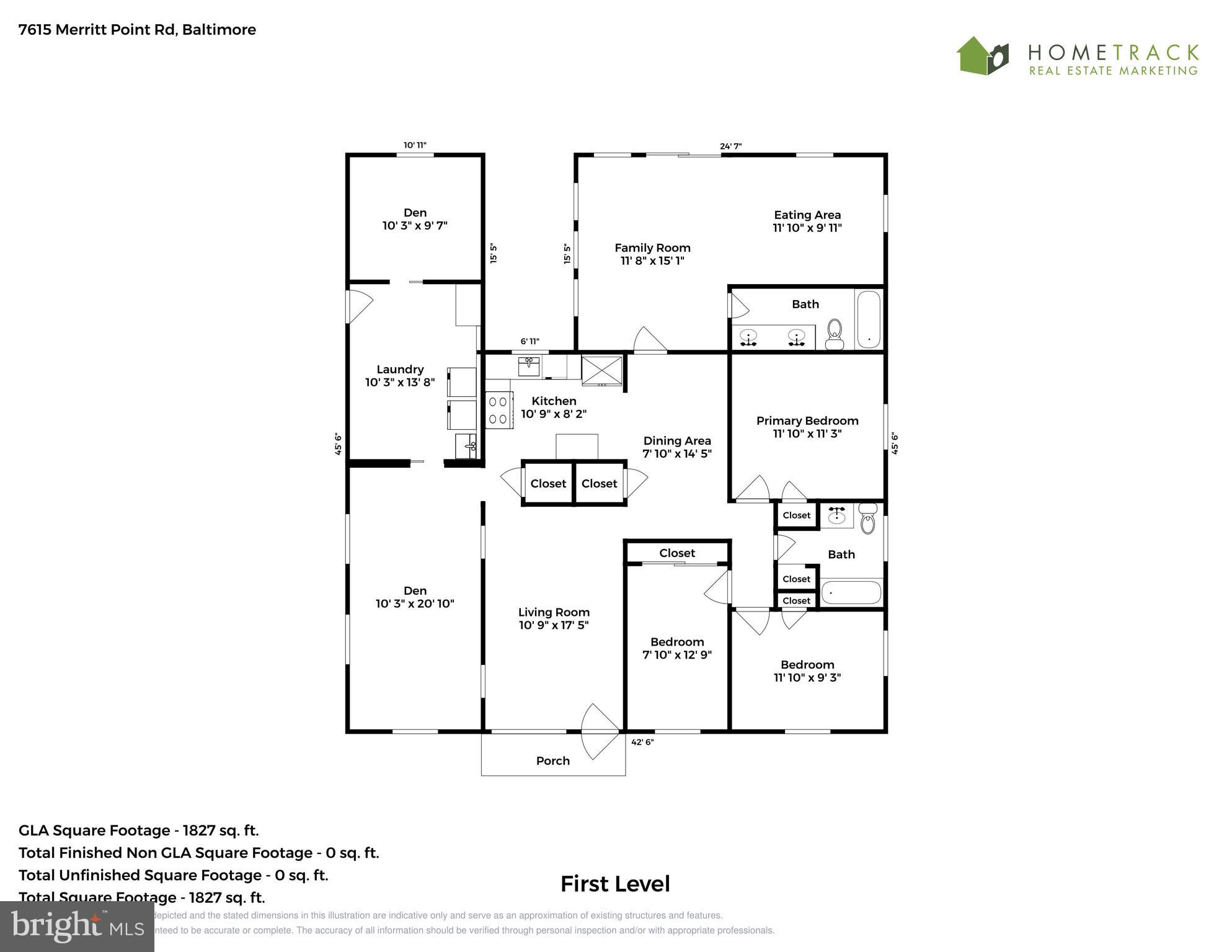 7615 Merritt Point Road Baltimore, MD 21222 - Photo 42 of 42 1827 square feet!