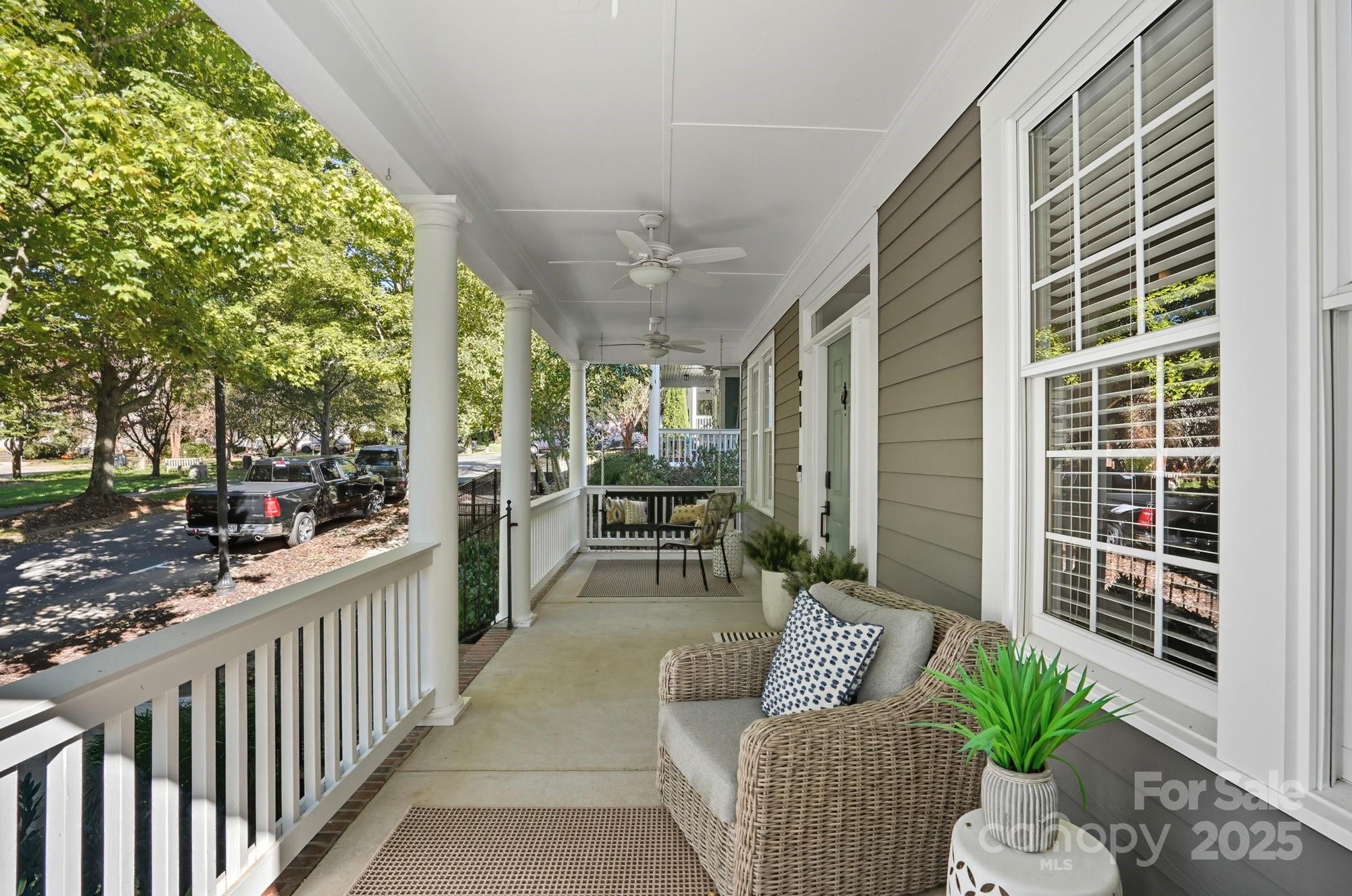 911 Cara Court Fort Mill, SC 29708 - Photo 5 of 48 a view of a porch with furniture and a backyard