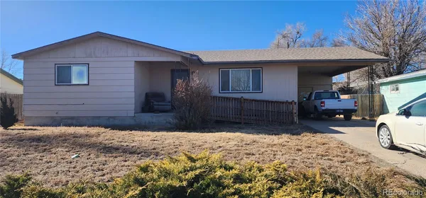 a front view of a house