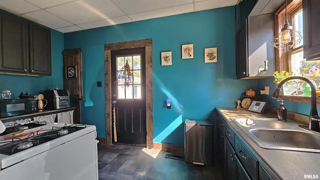 a room with storage and utility