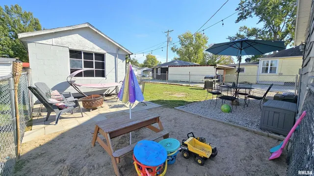 a view of outdoor space yard deck patio and outdoor seating