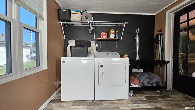 a room with storage and utility