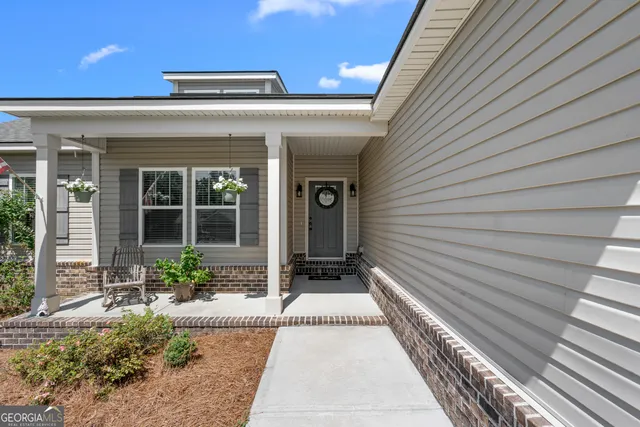 a front view of a house