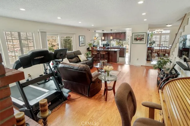 a view of balcony with furniture