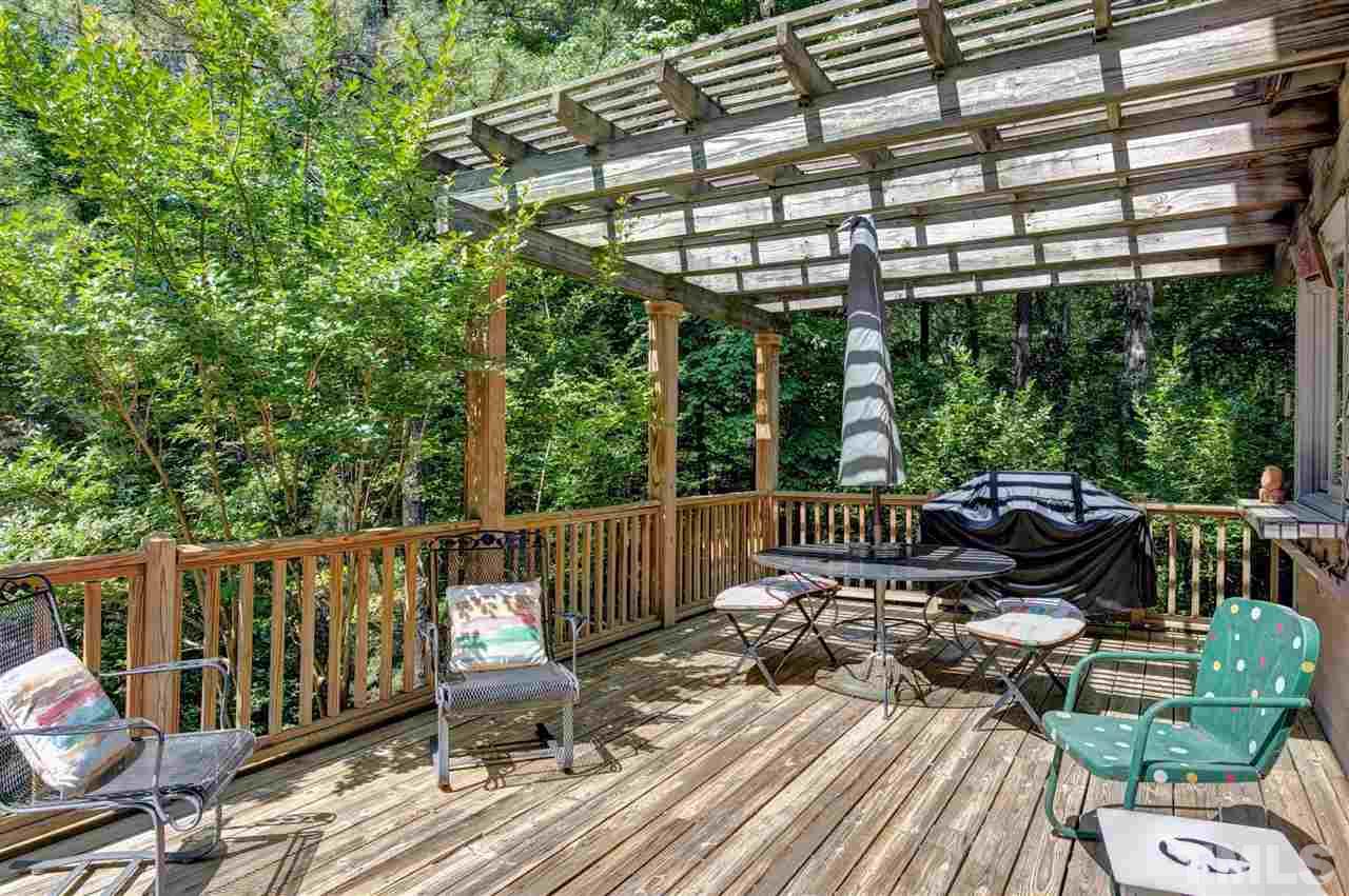 205 Trotters Ridge Drive Raleigh, NC 27614 - Photo 22 of 25 a view of a chairs and table in the deck
