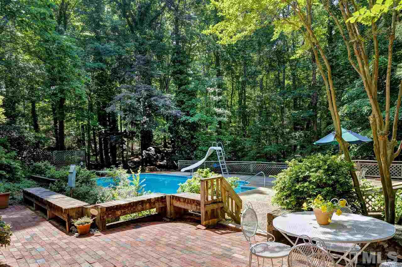 205 Trotters Ridge Drive Raleigh, NC 27614 - Photo 24 of 25 a view of backyard with furniture and garden