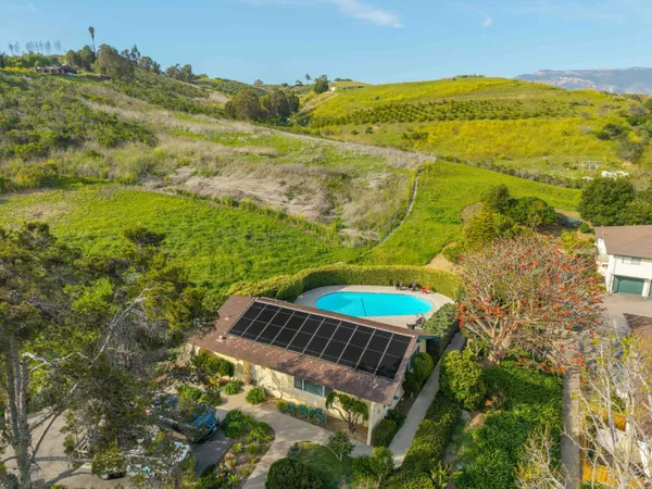 a view of a lake with a mountain
