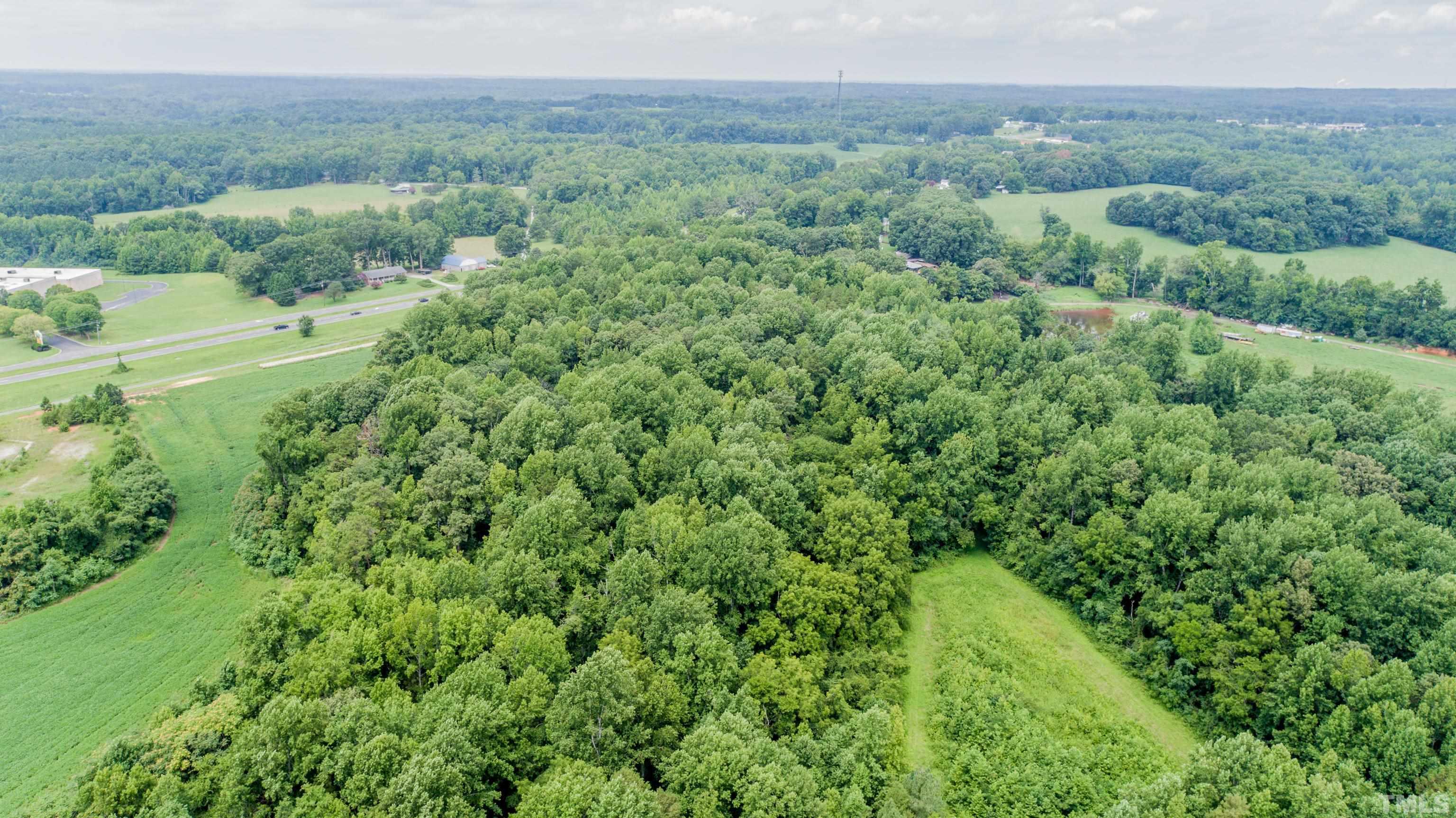 12.94-ac Roy Rogers Road Roxboro, NC 27574 - Photo 9 of 16 a view of a lush green forest with trees and some houses