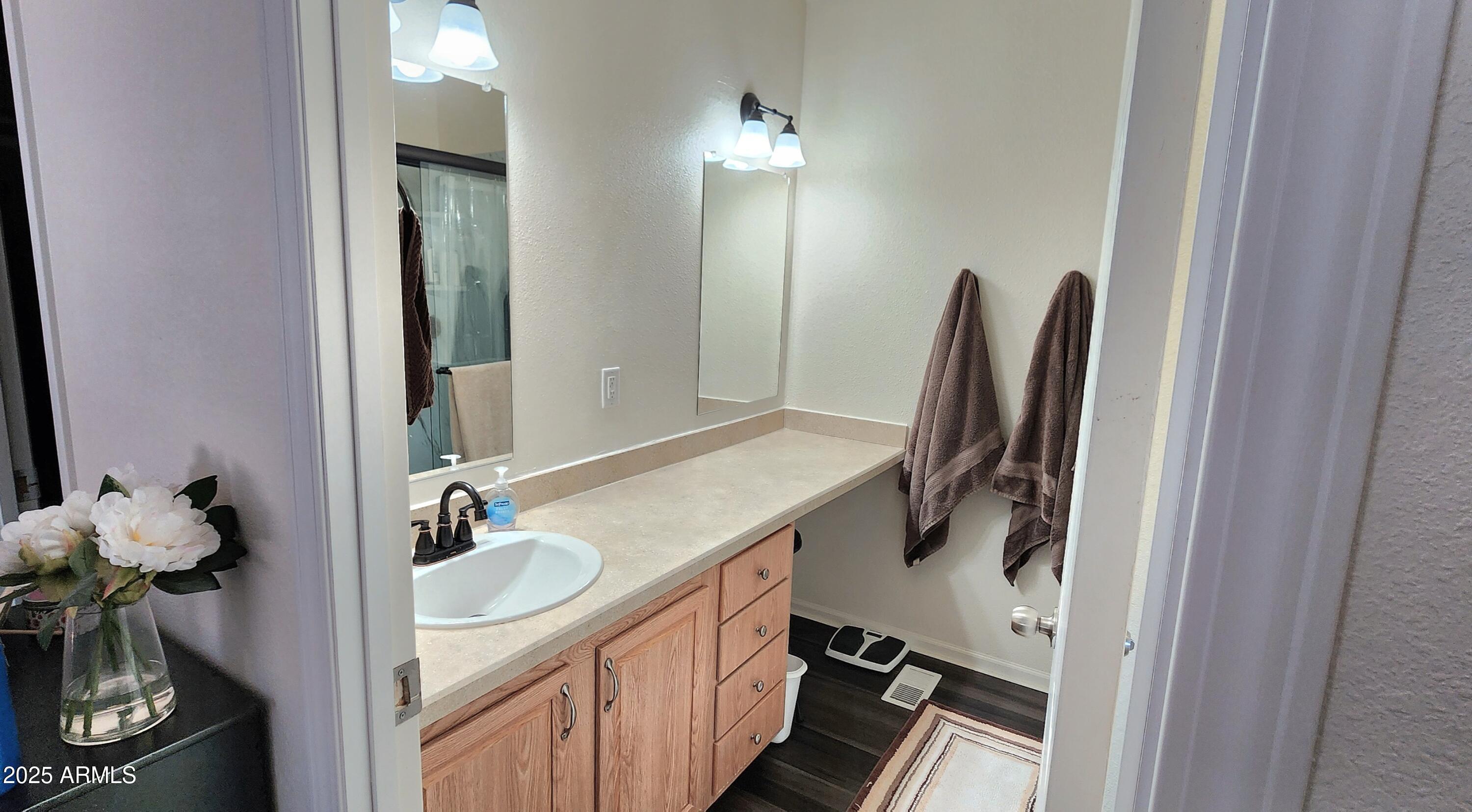 234 West Lone Ranger Trail Tonto Basin, AZ 85553 - Photo 21 of 27 a bathroom with a sink and mirror