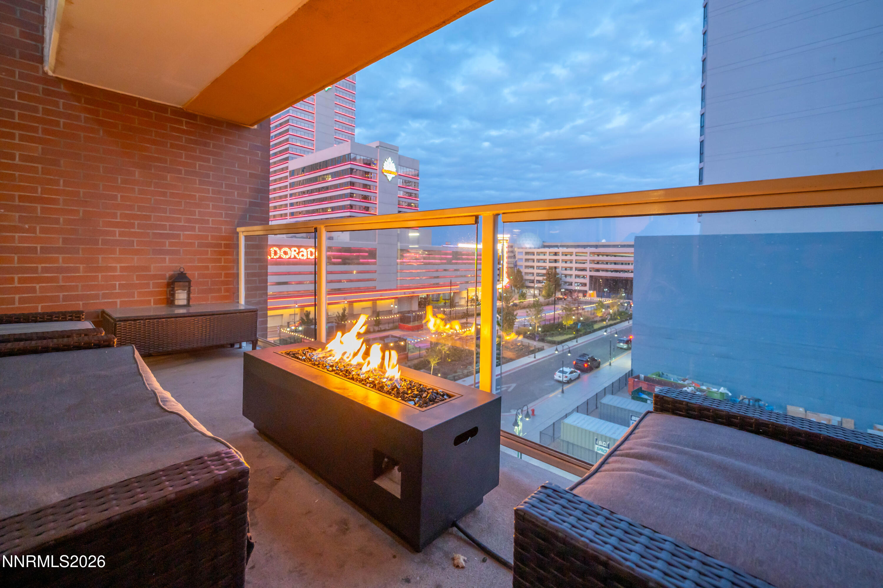 255 North Sierra Street, Unit 517 Reno, NV 89501 - Photo 24 of 43 a blue bench sitting in front of a building