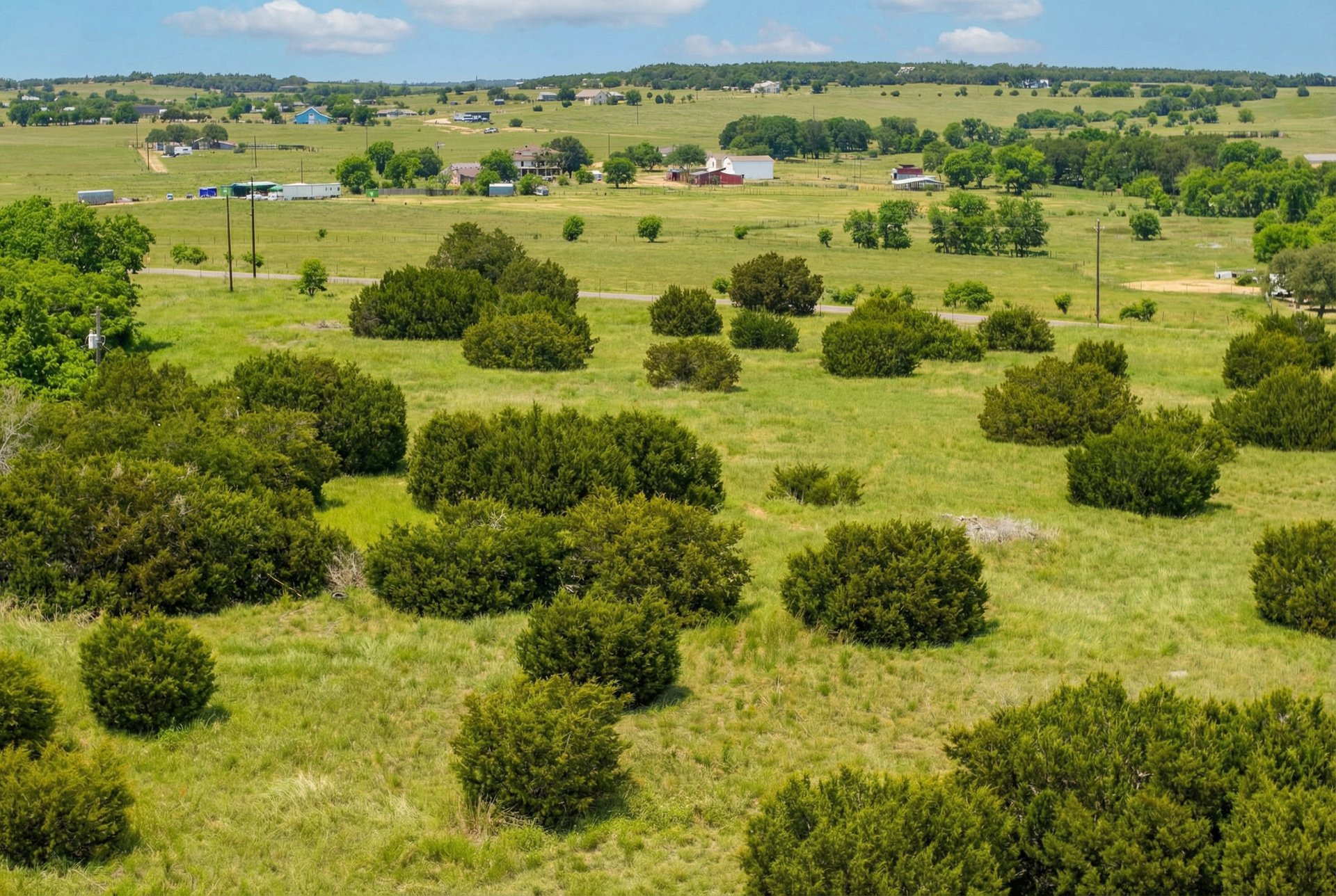 562 County Road 154 Georgetown, TX 78626 - Photo 8 of 13 a view of a green field with lots of plants and trees in the background