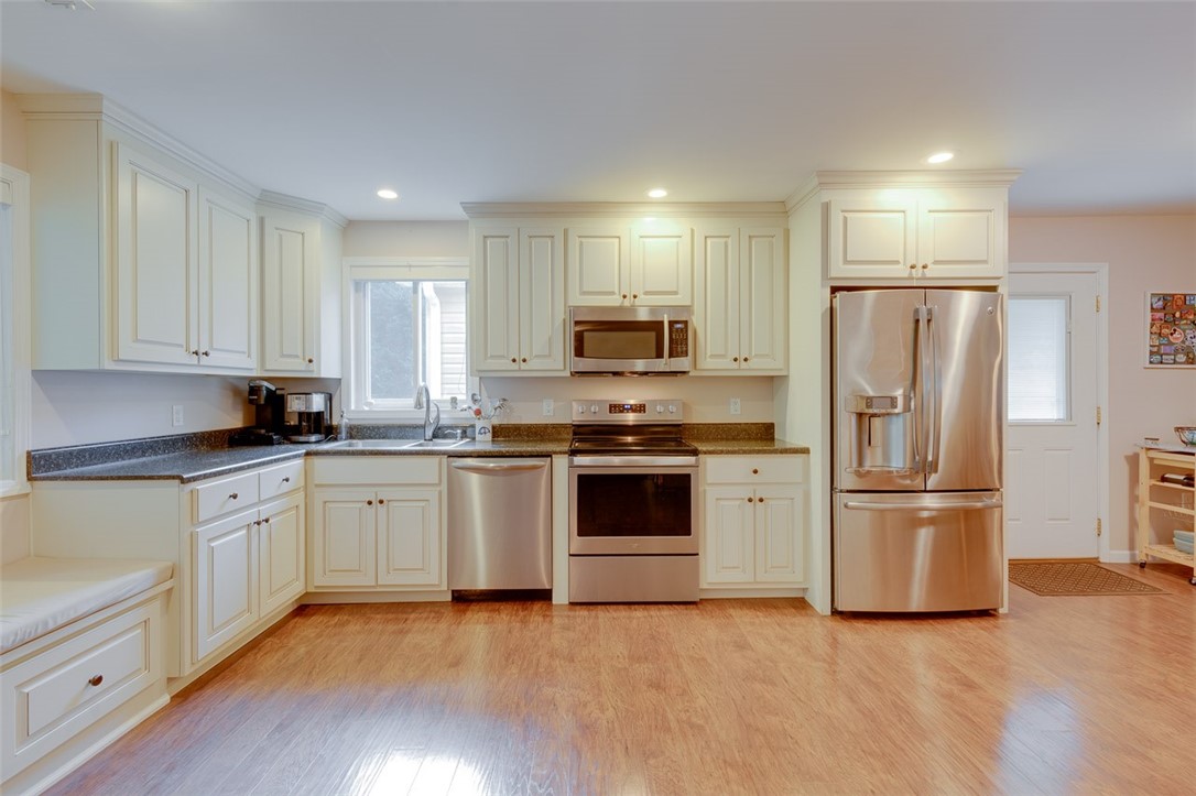 Spacious kitchen with ample cabinetry
