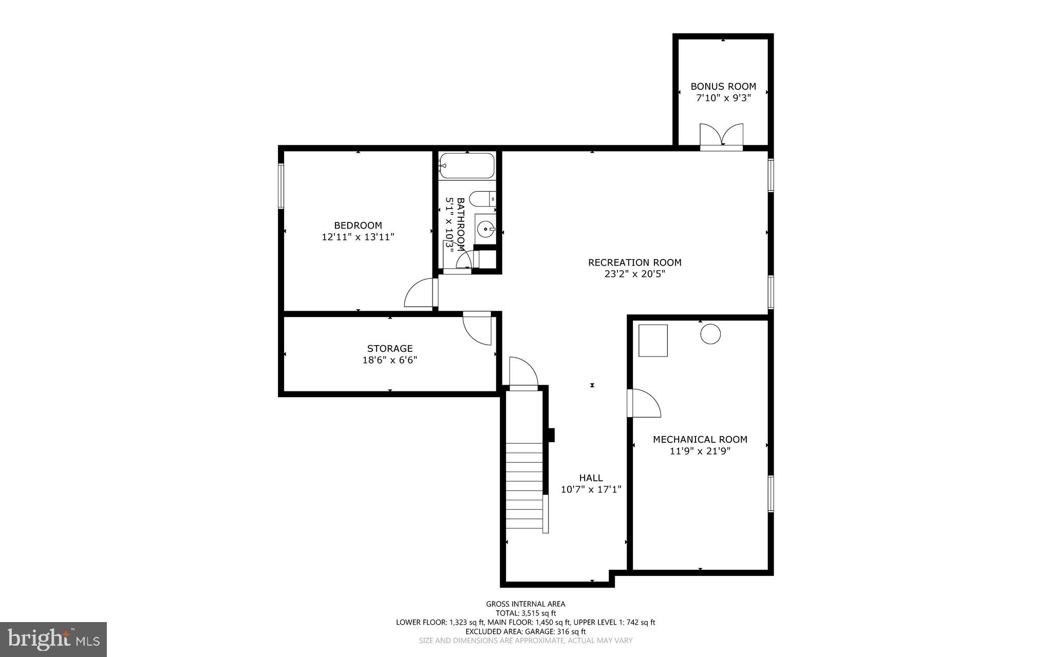 1256 Destiny Circle Annapolis, MD 21409 - Photo 48 of 49 a picture of a floor plan