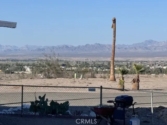 a view of a park with a slide