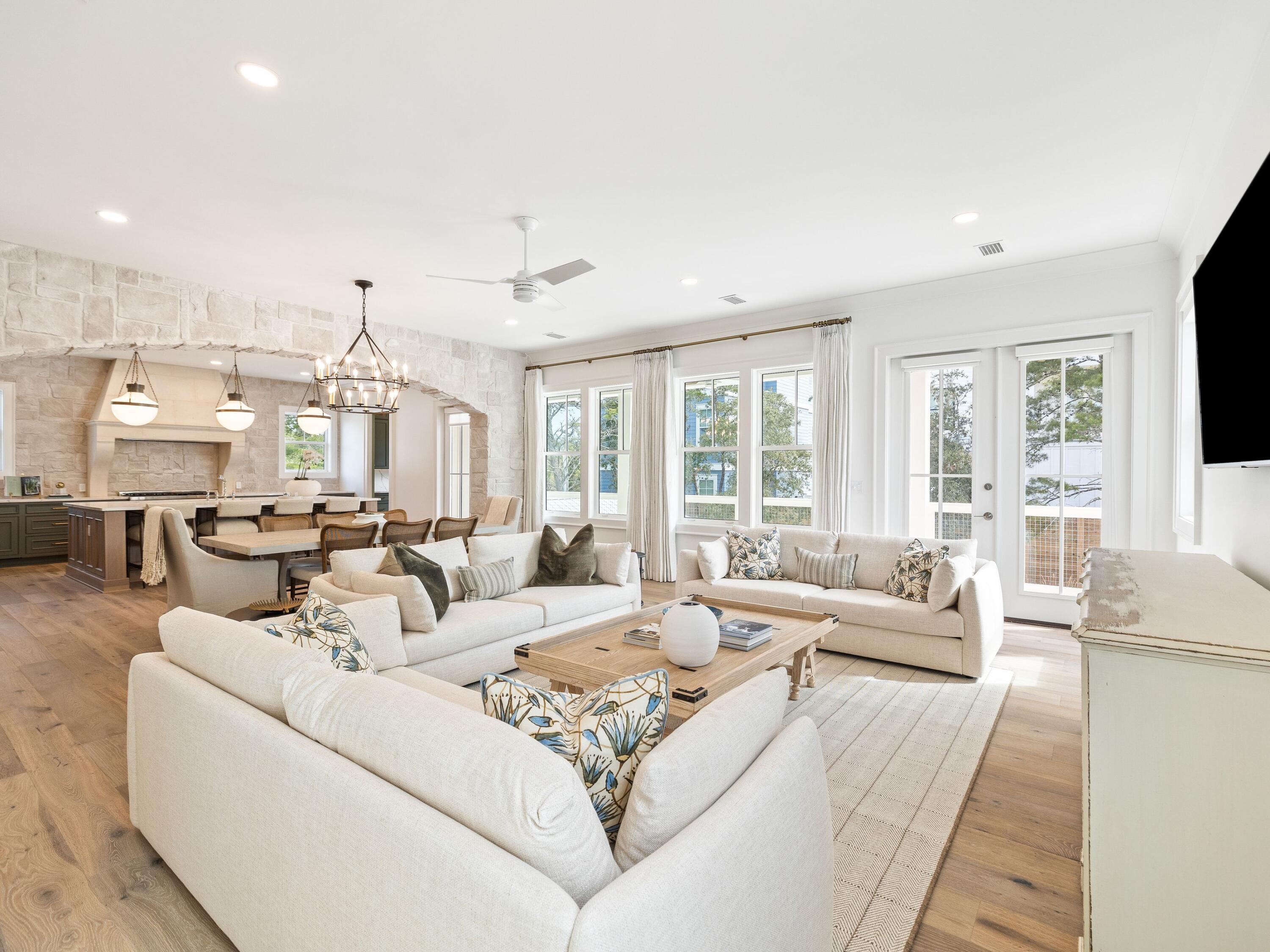 41 Marthas Lane Santa Rosa Beach, FL 32459 - Photo 47 of 101 a living room with furniture and a large window