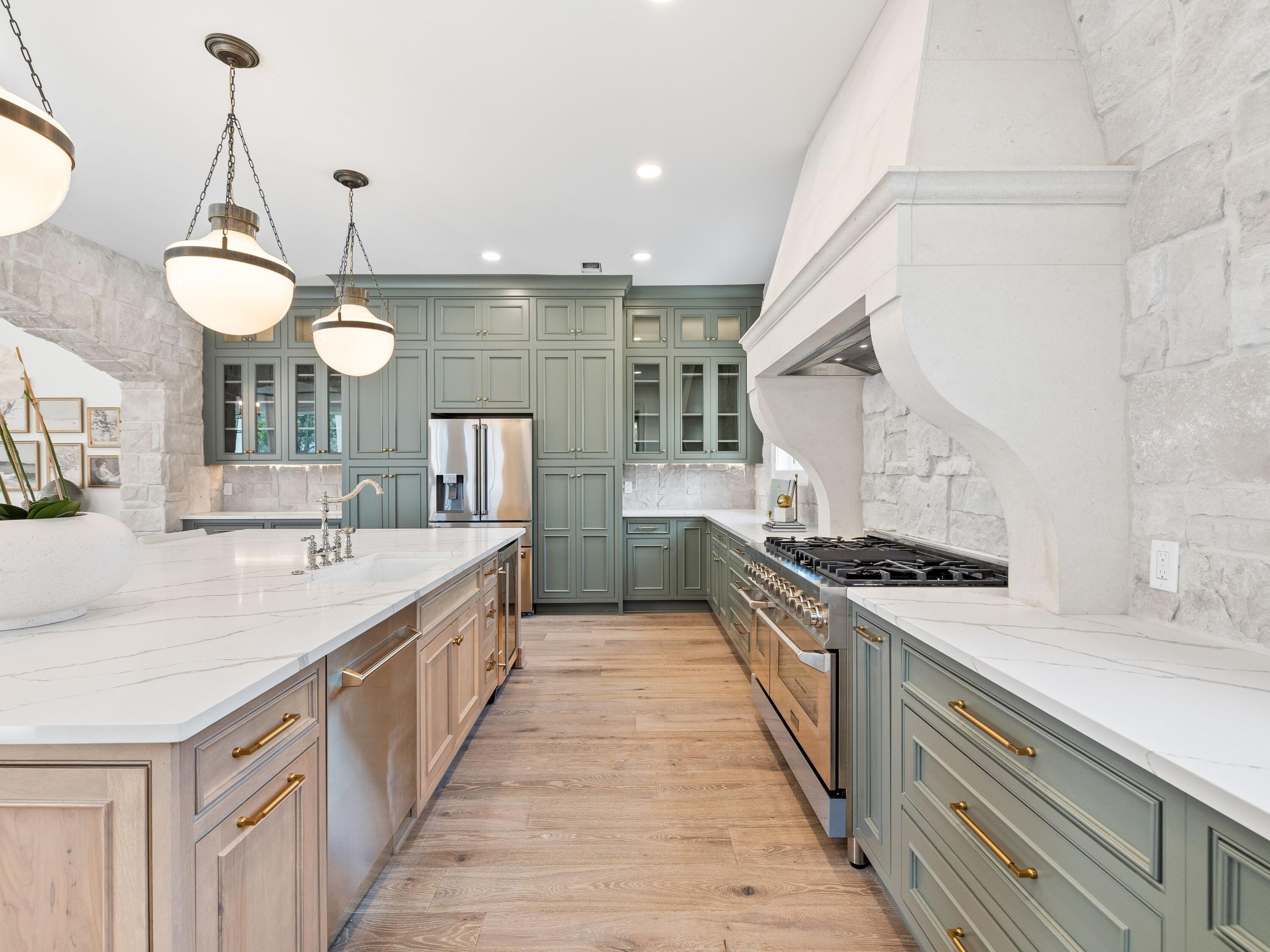 41 Marthas Lane Santa Rosa Beach, FL 32459 - Photo 57 of 101 a large kitchen with a stove and cabinets