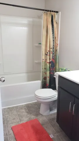 a close view of bathroom