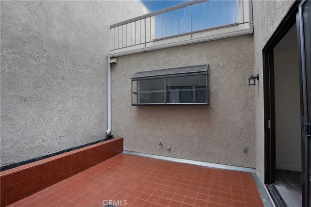 a view of balcony with window