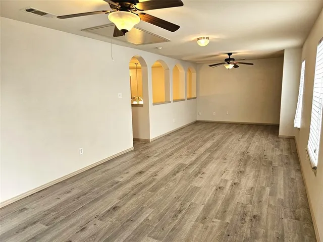 wooden floor in an empty room