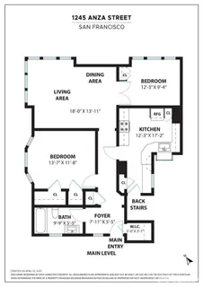 $995,000 | 1245 Anza Street, Unit 1, San Francisco, CA 94118